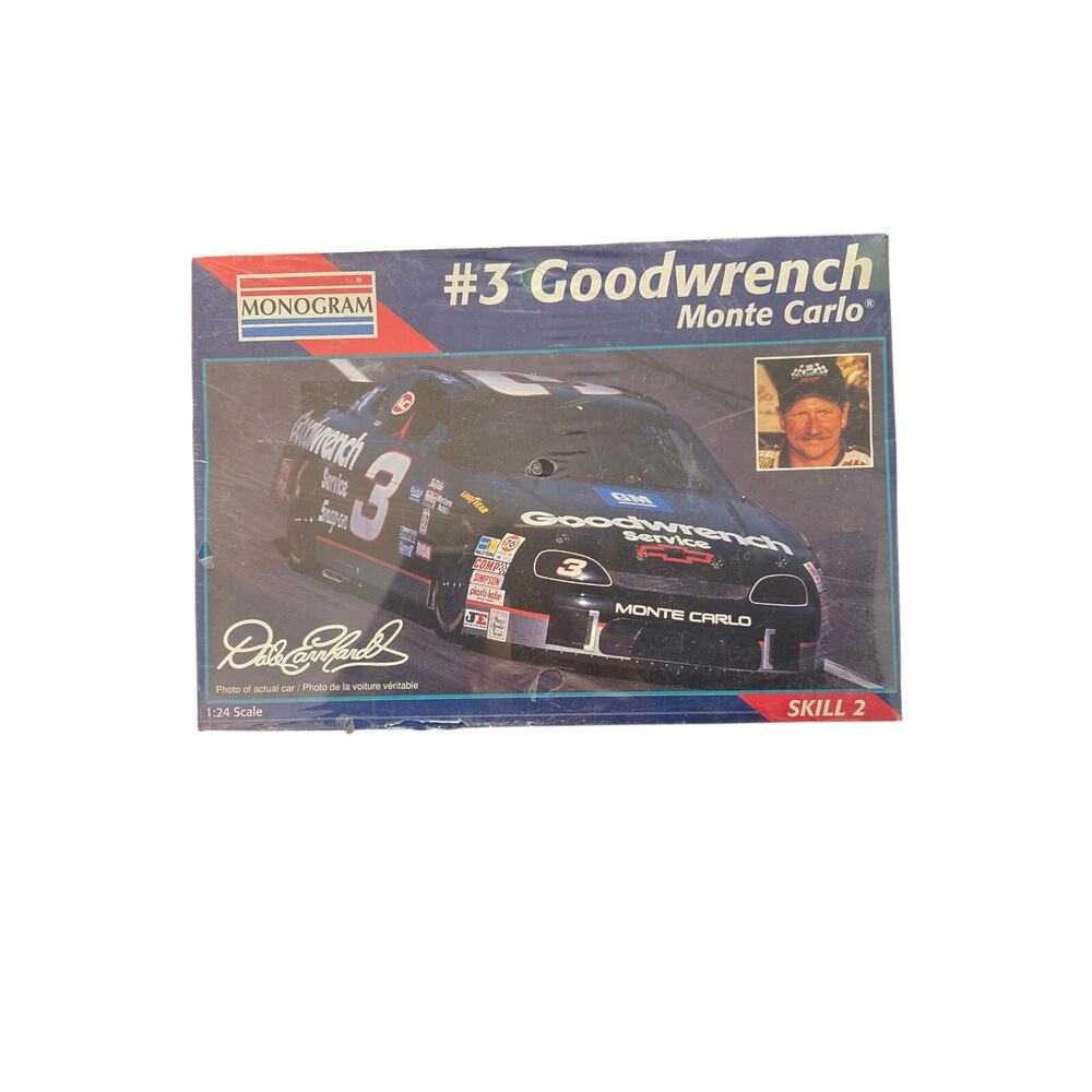 Monogram Dale Earnhardt #3 Goodwrench Monte Carlo 1:24 Model Kit Sealed 2447